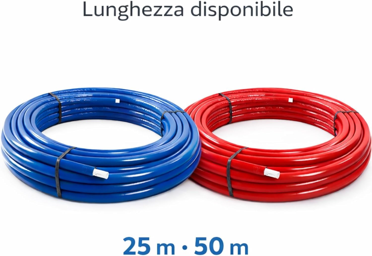 Tube Multicouche Isolé Bleu 16 mm 50 m PERT-AL-PERT pour Installation Eau Chaude et Froide Chauffage Isolation Thermique Haute Résistance Pression Température Usage Professionnel