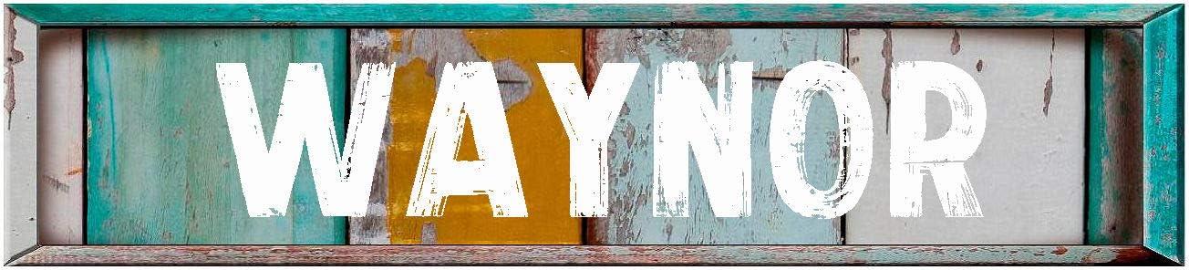 WAYNOR 8" Rectangle Verticle Wood Panels Weathered Painted Look Magnet for use on Any Steel Surface