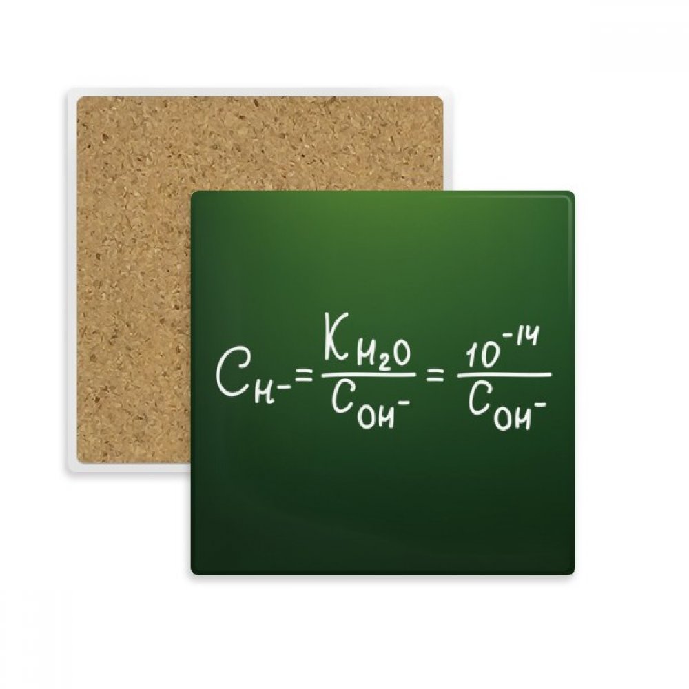 Coaster carré chimie ion en pierre absorbante multicolor pour tasse