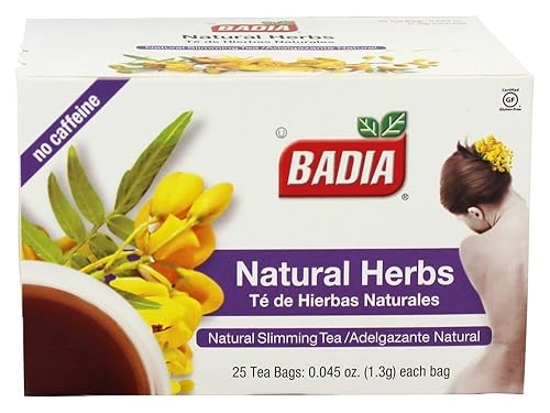 CubanFoodMarket Badia Natural Herb Tea. Total individual tea bags, 25