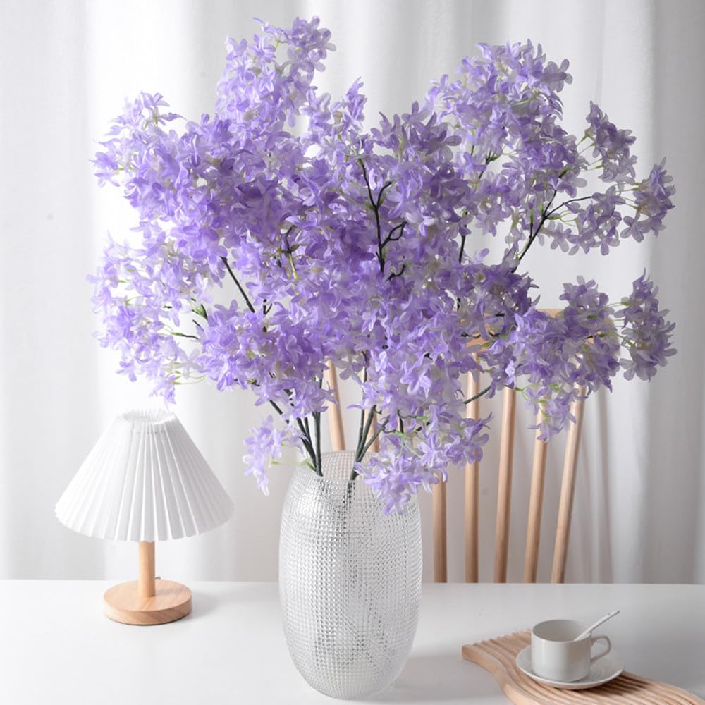 LIJUCAI 3 Pcs Artificial Flowers Silk Rose Bouquet Faux Floral Arrangements Fake Flower Stems Bulk for Home Table Centerpieces Wedding Party Indoor Decoration,C1