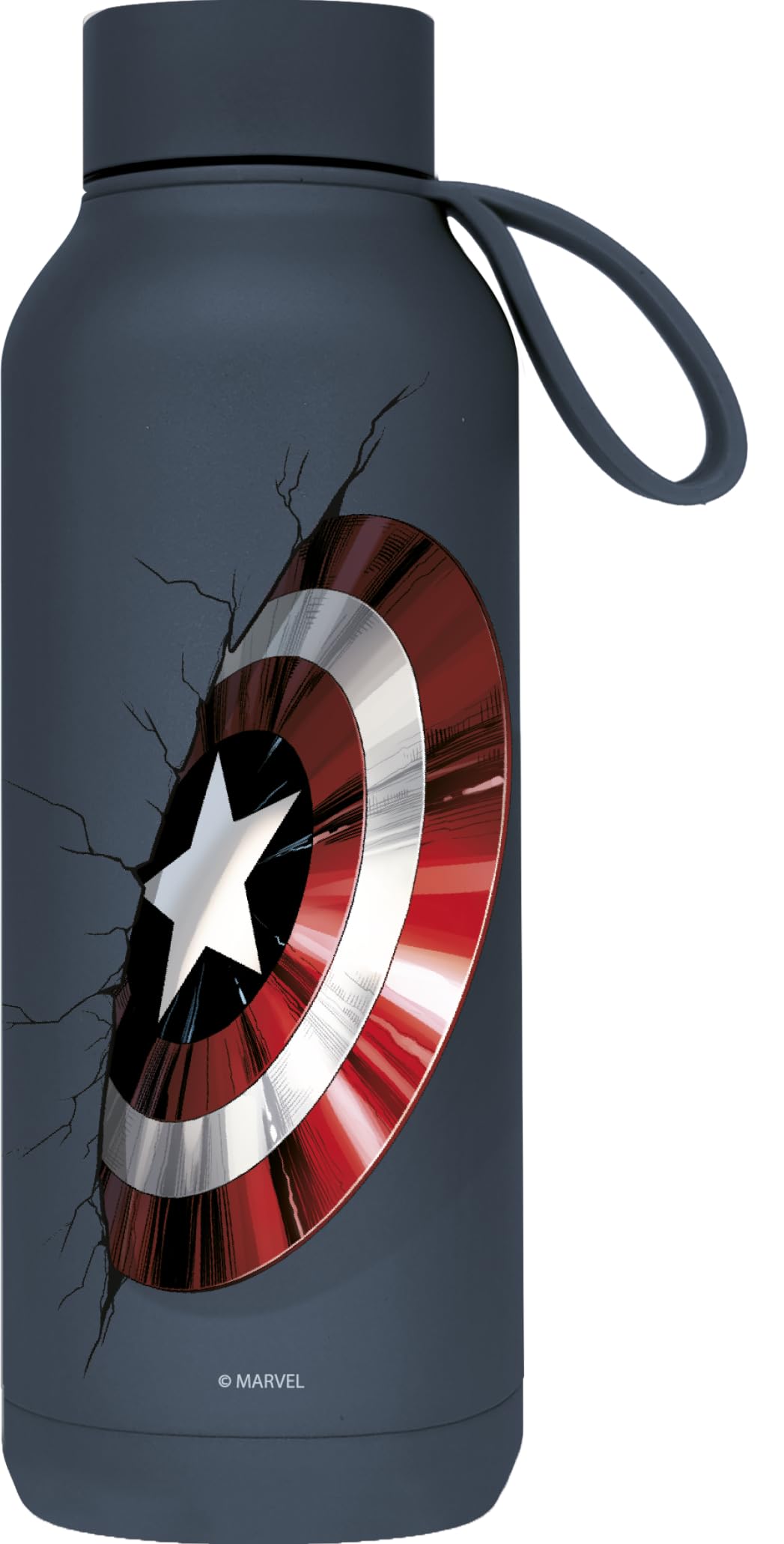 Quokka SOLID STRAP SLATE 510 ML CAPTAIN AMERICA