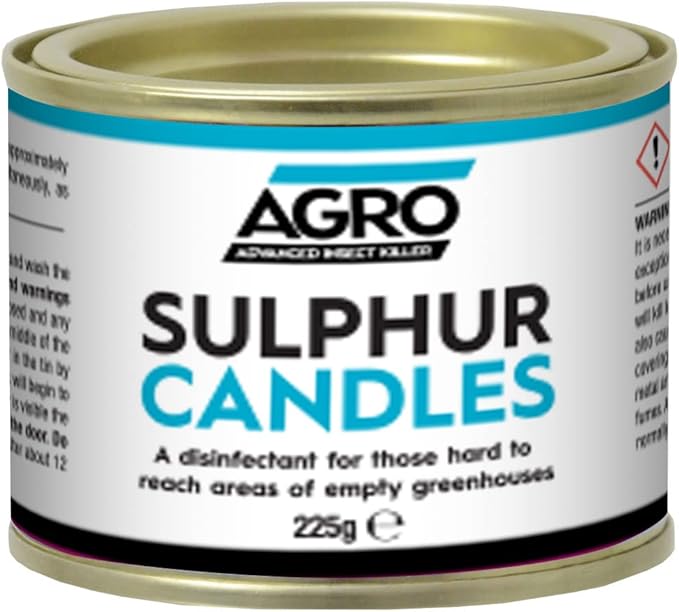 Greenhouse Sulphur Candles 225g Kill Greenhouse Pests and Spores (4