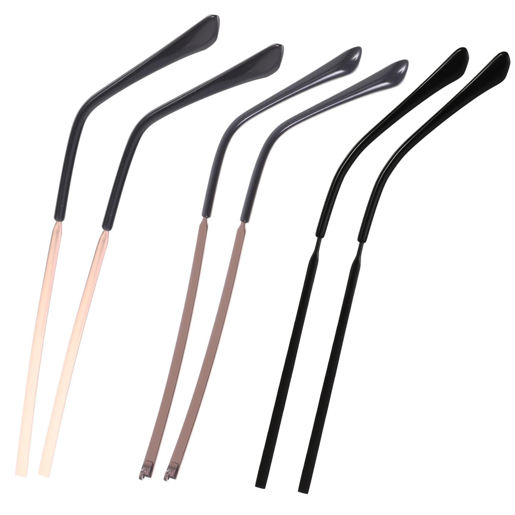 Baluue 6paare Brillenbügel Metall Für Sonnenbrillen Und Lesebrillen Austauschbare Brillenarme