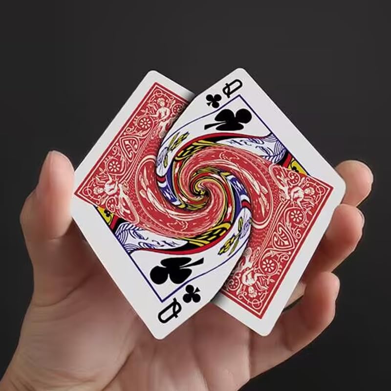 Vortex Magic Tricks Playing Card Connected Poker Change Magia Magician Close Up Street Illusions Gimmicks Mentalism Puzzle Toy