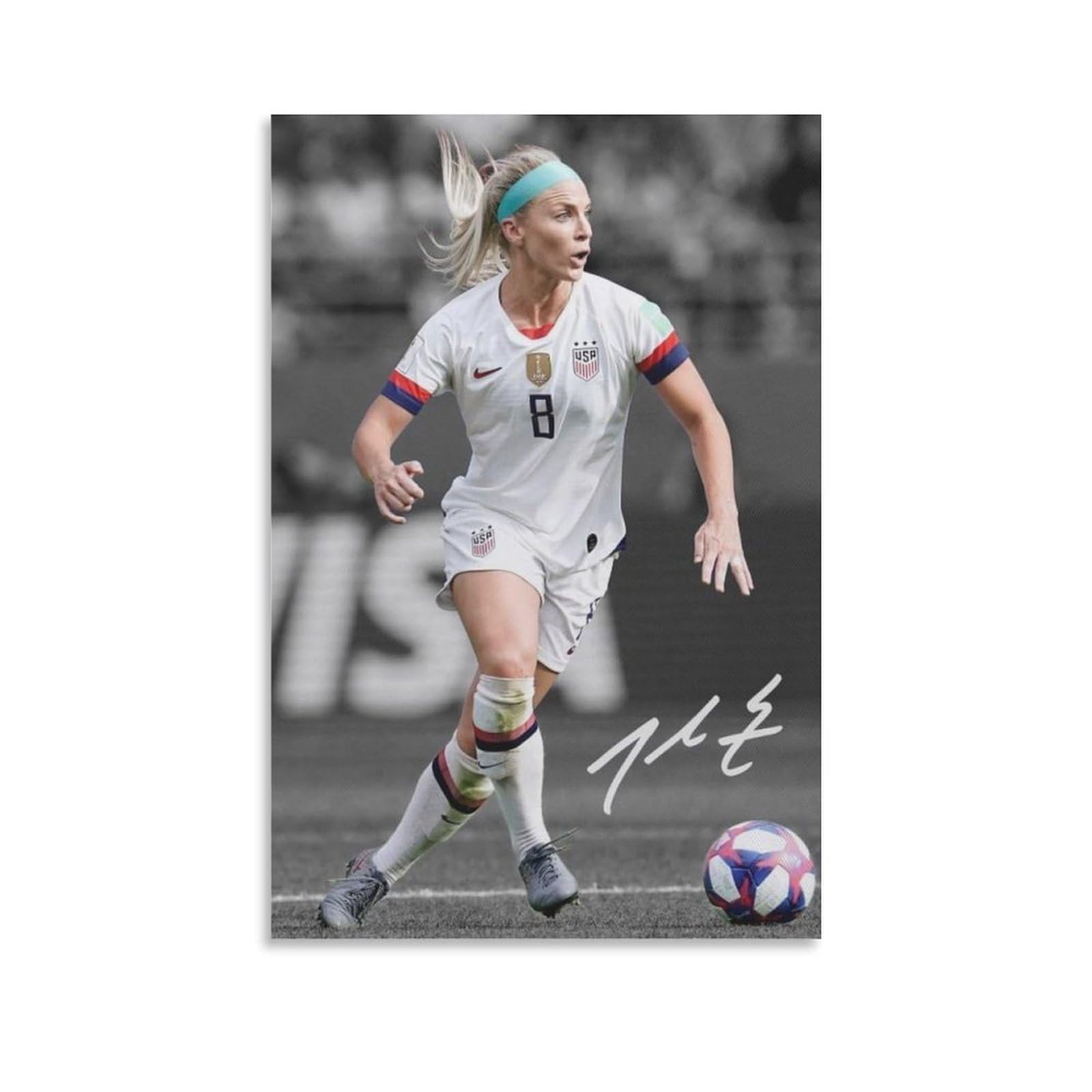 Asuiu Unframe-Style Julie Ertz Canvas Poster Posters Wall Art Painting Canvas Prints Decor Poster Artworks 24X36inch(60X90cm)