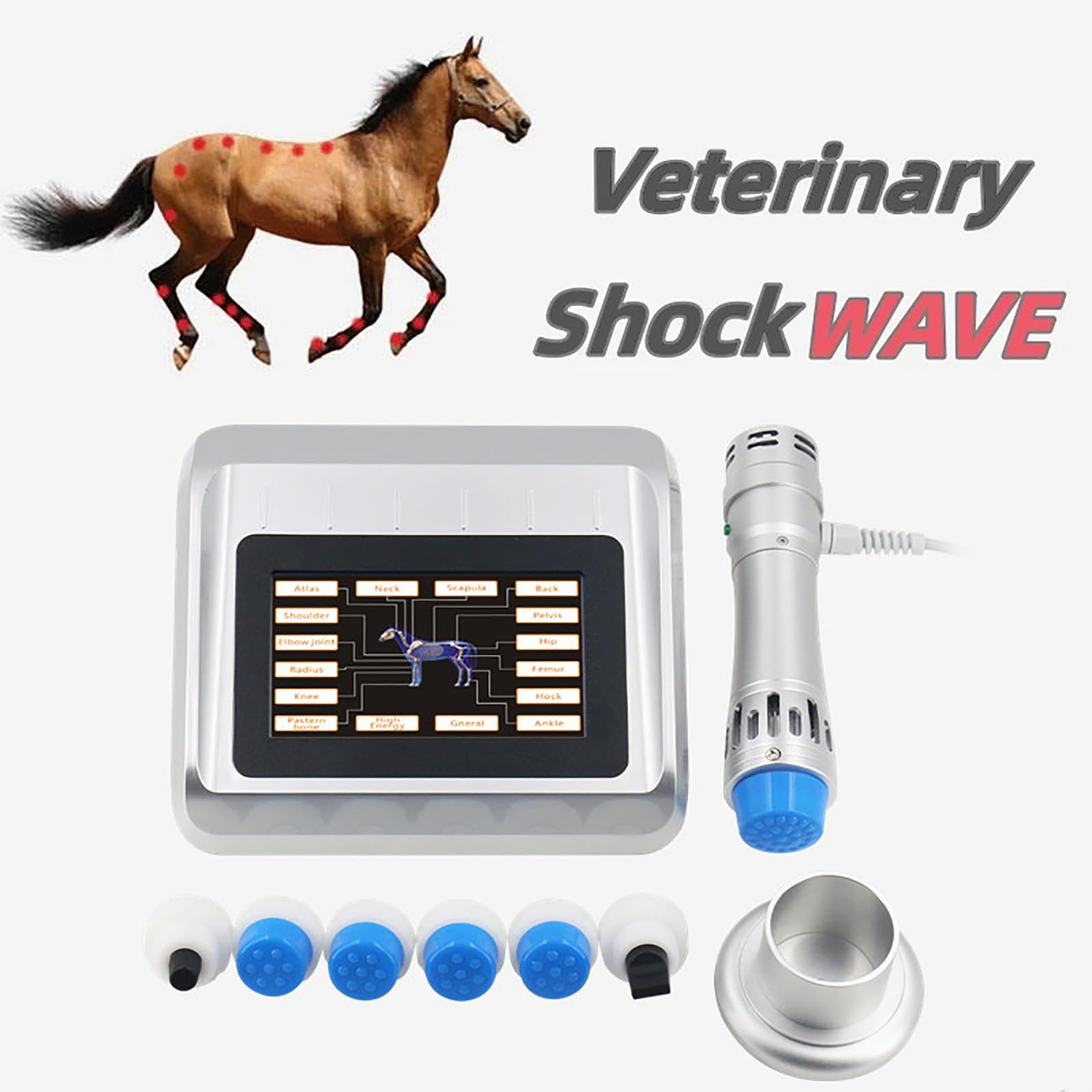 Amazon.co.jp: DVMFQFA 体外衝撃波治療機、300MJ関節衝撃波治療