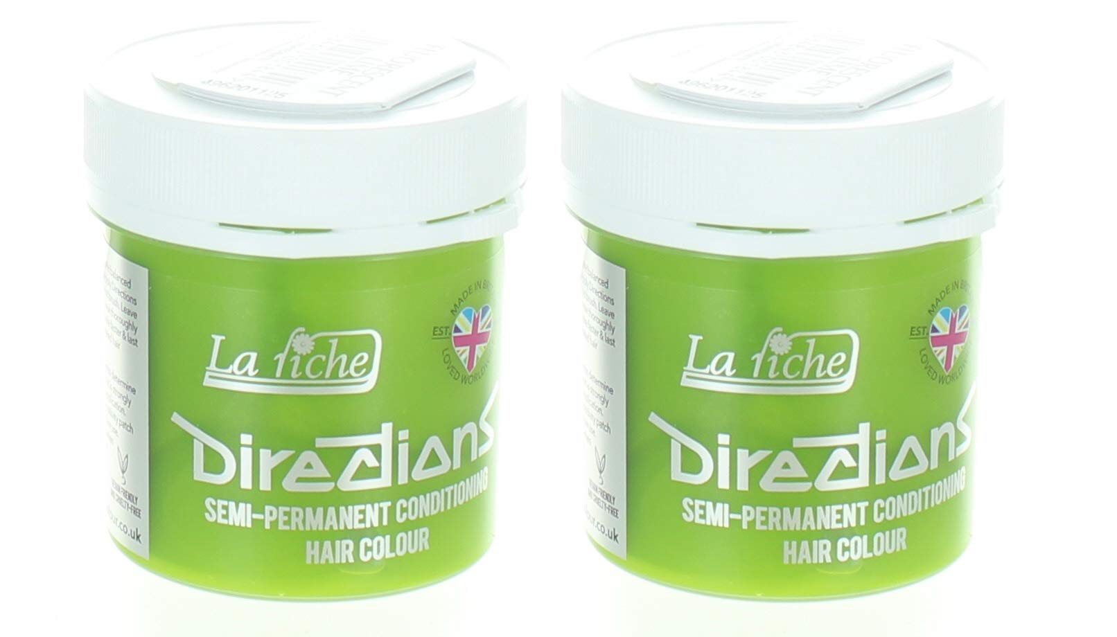 La Riche Directions Semi Permanent Hair Colour Dye X2 Pack Fluorescent 