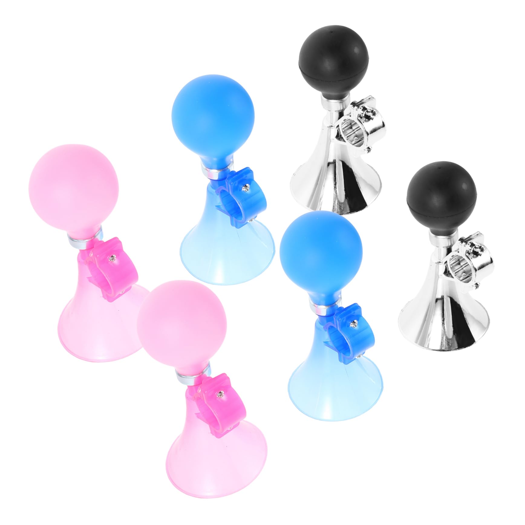 Holibanna 6Pcs Loud Bicycle Horn Retro Clown Air Horns with Realistic Sound for Bikes Scooters Balance Bikes Durable Handlebar Accessories for Boys