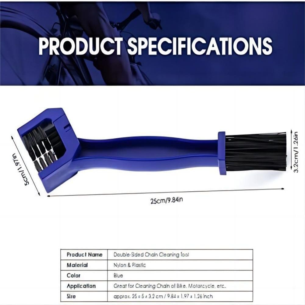 Brosse De Nettoyage Pour Chaîne De Moto - Forme Girafe, Poils Doux, ABS/PP, 23x5x4cm, Portable