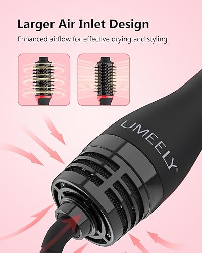 Miniatura 6 de Cepillo secador de pelo Plus 2.0, cepillo secador de pelo en uno, cabezal ovalado de 2 pulgadas, cepillo de aire caliente estilizador y