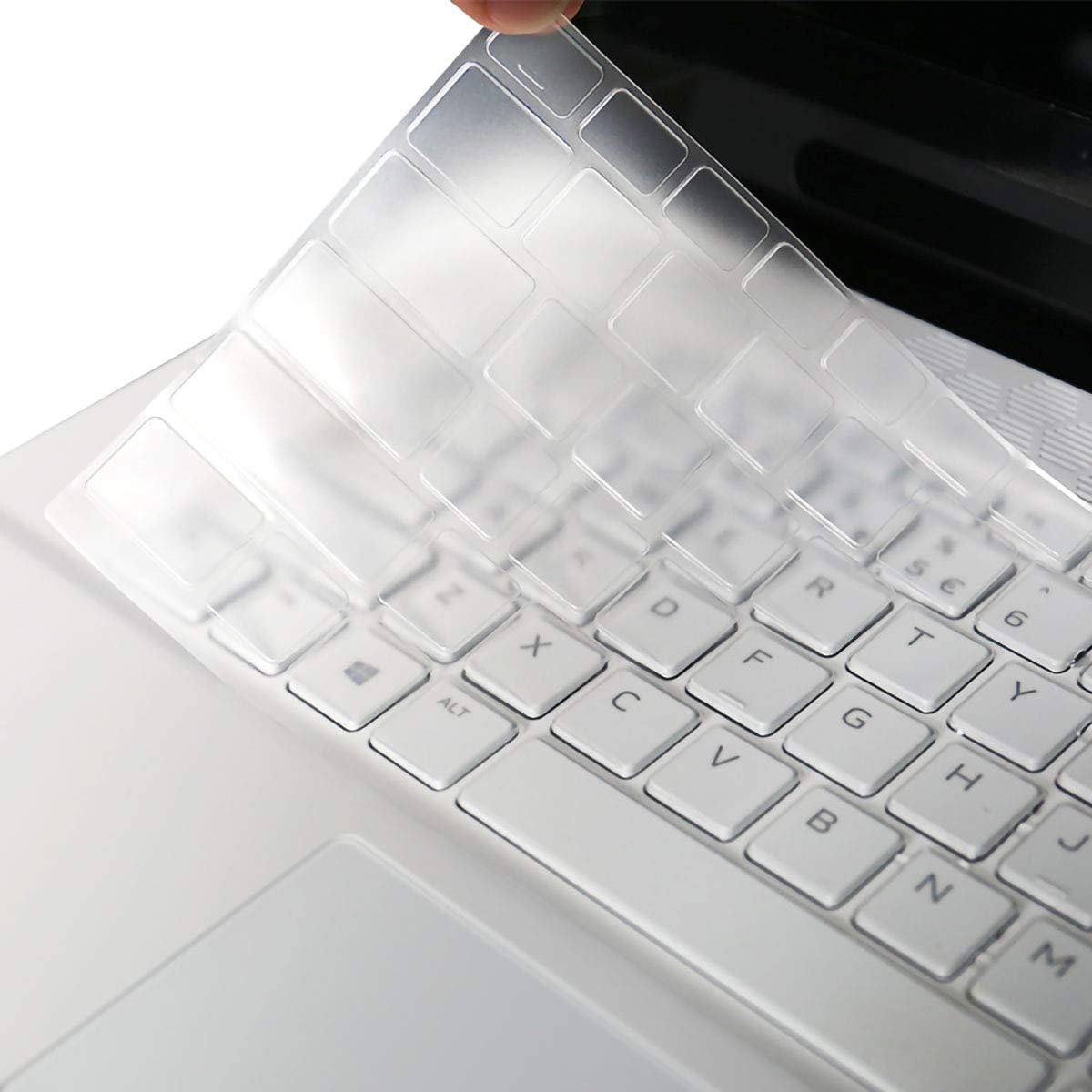 MUBUY-GOL Keyboard Cover for Dell Alienware M17 R4 R3 R2 Gaming Laptop, Dell G7 17 7700 Gaming Laptop - TPU Silicone