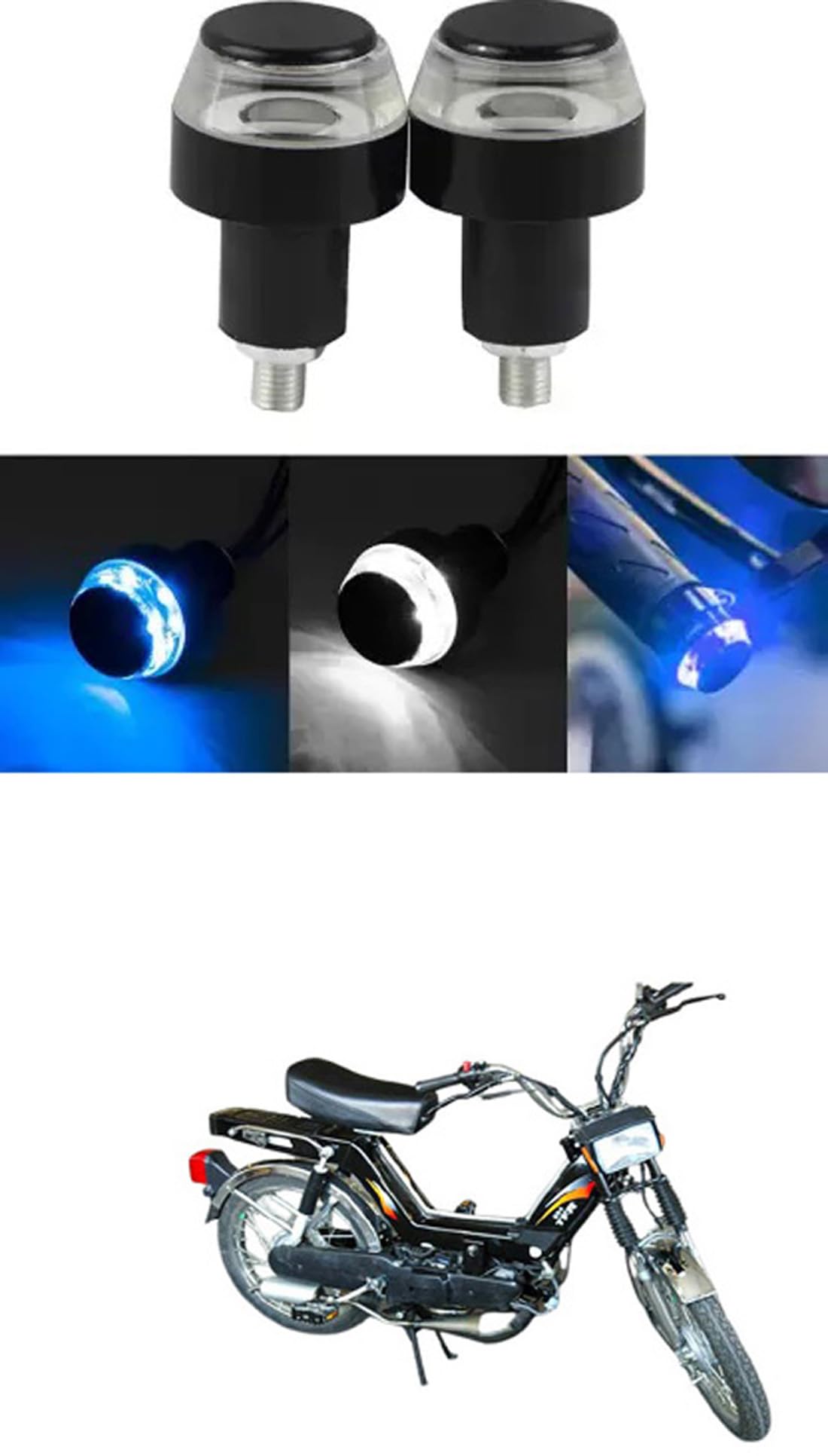E-Shoppe Bike Handle Bar Light (Pack of 2) For Luna
