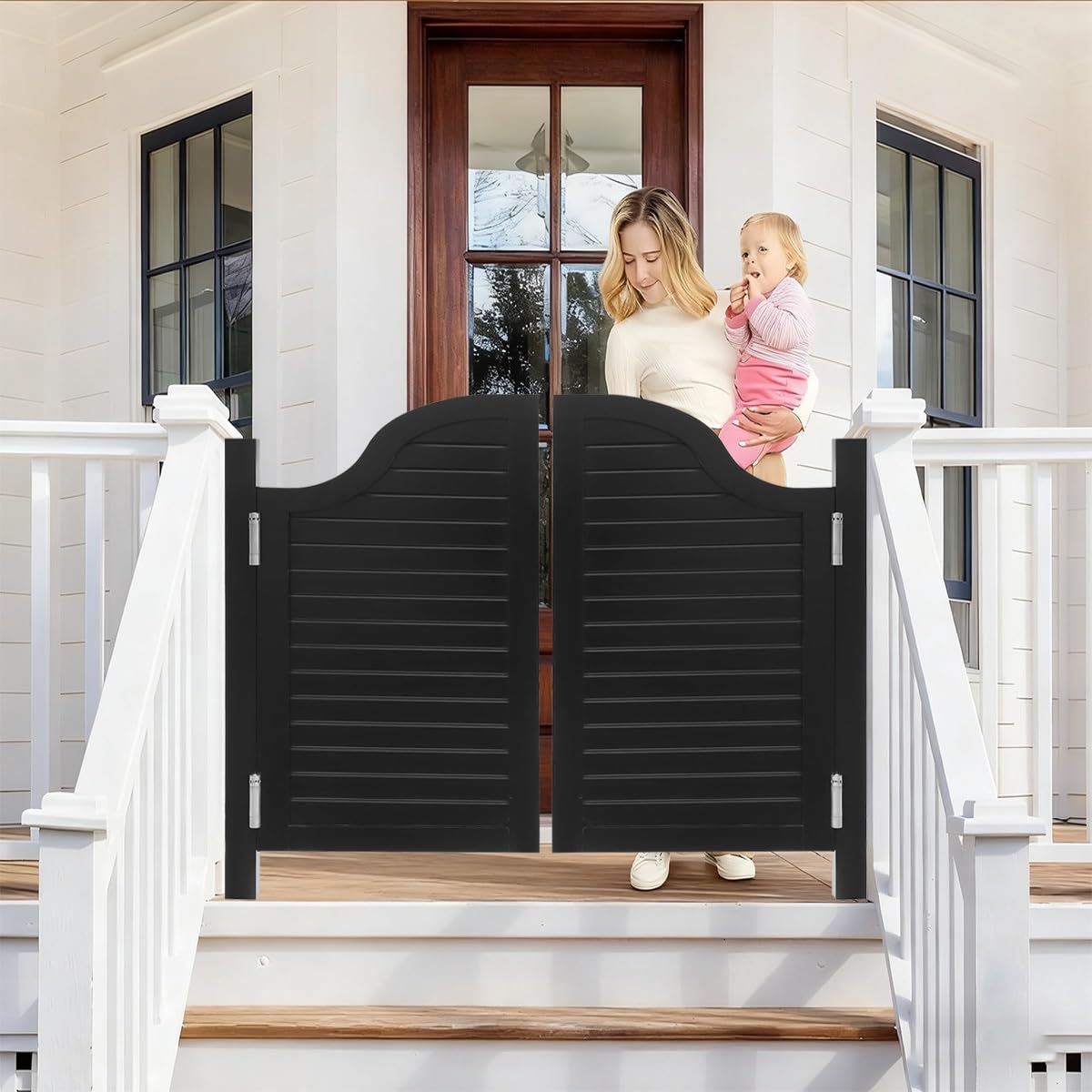 Puerta Batiente, Puerta Oscilante para Cafetería, Puertas Interior Madera Maciza，puertas Vaiven para Entrada, Cocina, Salón, Oficina 60cm 80cm 90cm 100cm Cierre Automático