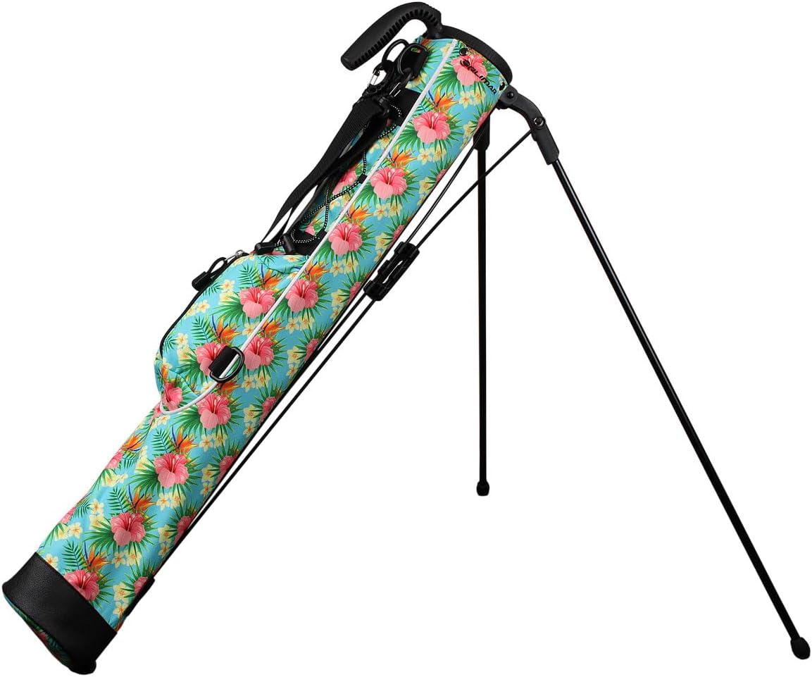 Orlimar Pitch ’n Putt Lightweight Sunday Golf Bag with Stand, Ultra-Light Carry Design, Two-Way Divider Top, Shoulder Strap, Compact Carry Golf Bag for Men & Women
