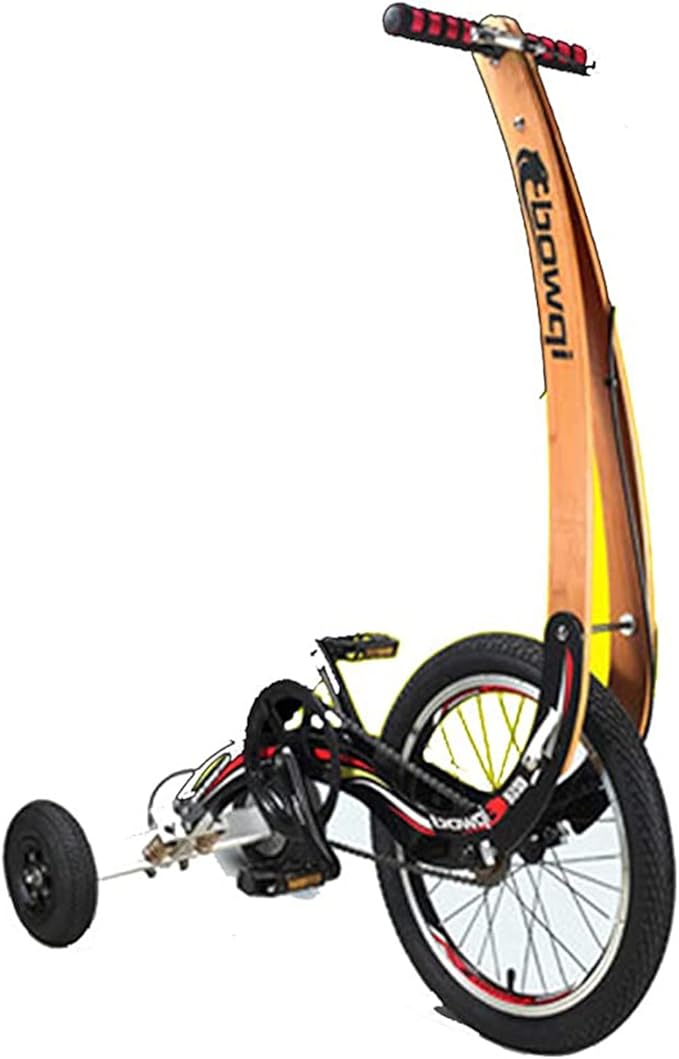 WQY Outdoor Cycling Exercise Bike,ThreeWheeled seatless Folding Transport