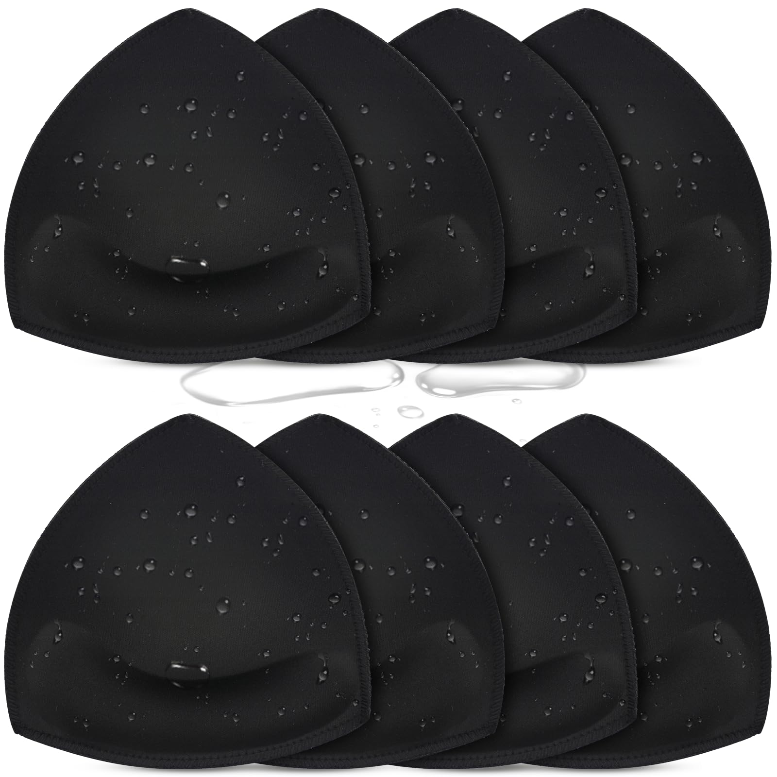 Waterproof Bathing Suit Cups Inserts 4 Pairs Swimsuit Pads Push Up