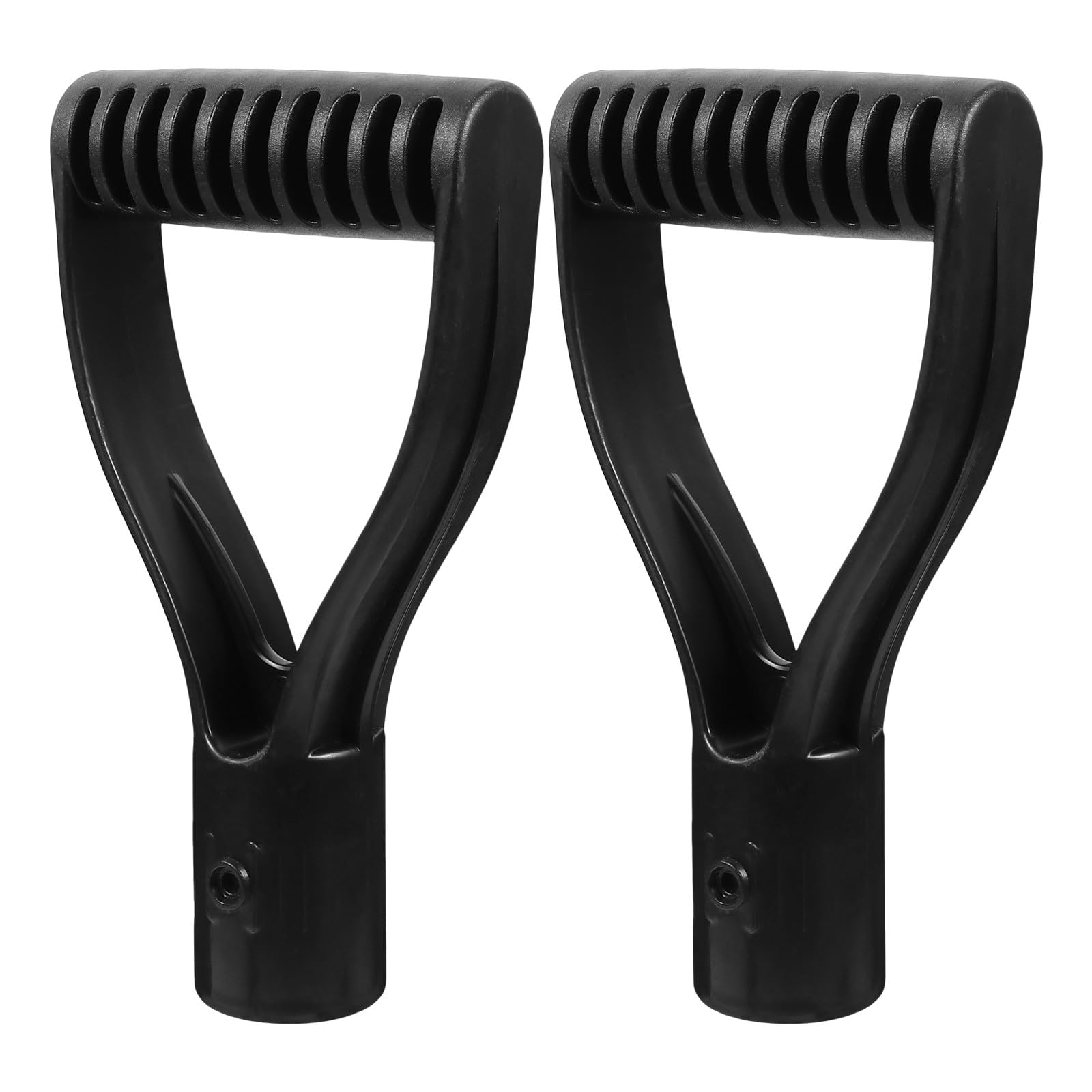 2 manopole in plastica a forma di D, di ricambio per pala da neve, durevoli, diametro interno 3 cm, manico leggero per attrezzi da giardino e scavo