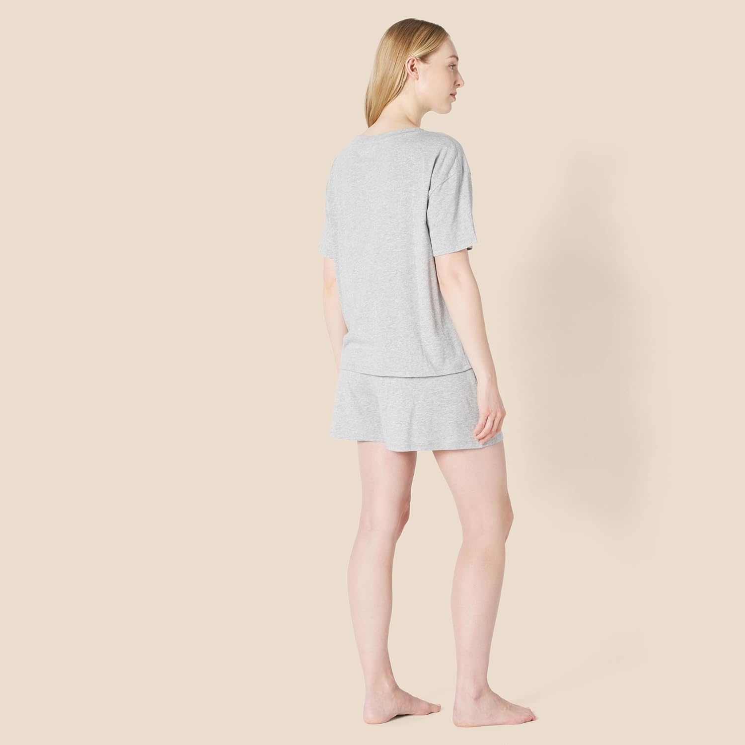 Amazon Essentials womens Soft Cotton Blend Short Sleeve T-Shirt and Short Sleepwear Set - Image 2