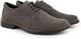 Sapato Social Oxford Masculino Elegante em Camurça Confortável e Resistente