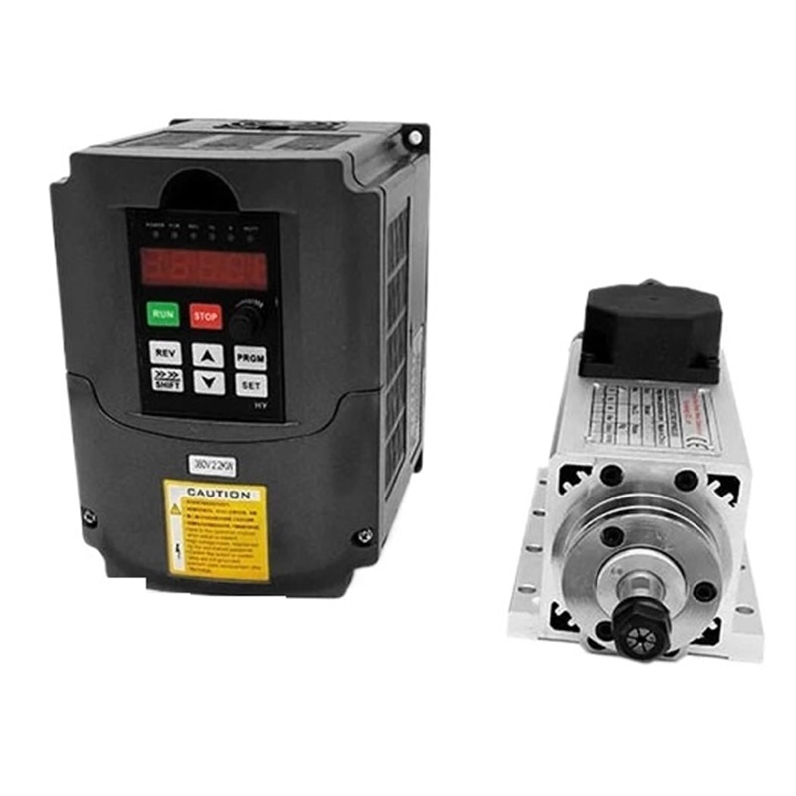 Wrzeciono Do Cnc Chłodzonego Powietrzem 1,5 KW/2,2 KW Łożyska Ceramicznego 18000 Obr/min/24000 Obr/min I VFD Używane Grawerki CNC Wysoce Zoptymalizowany(24000rpm,1.5KW-HY-kit)