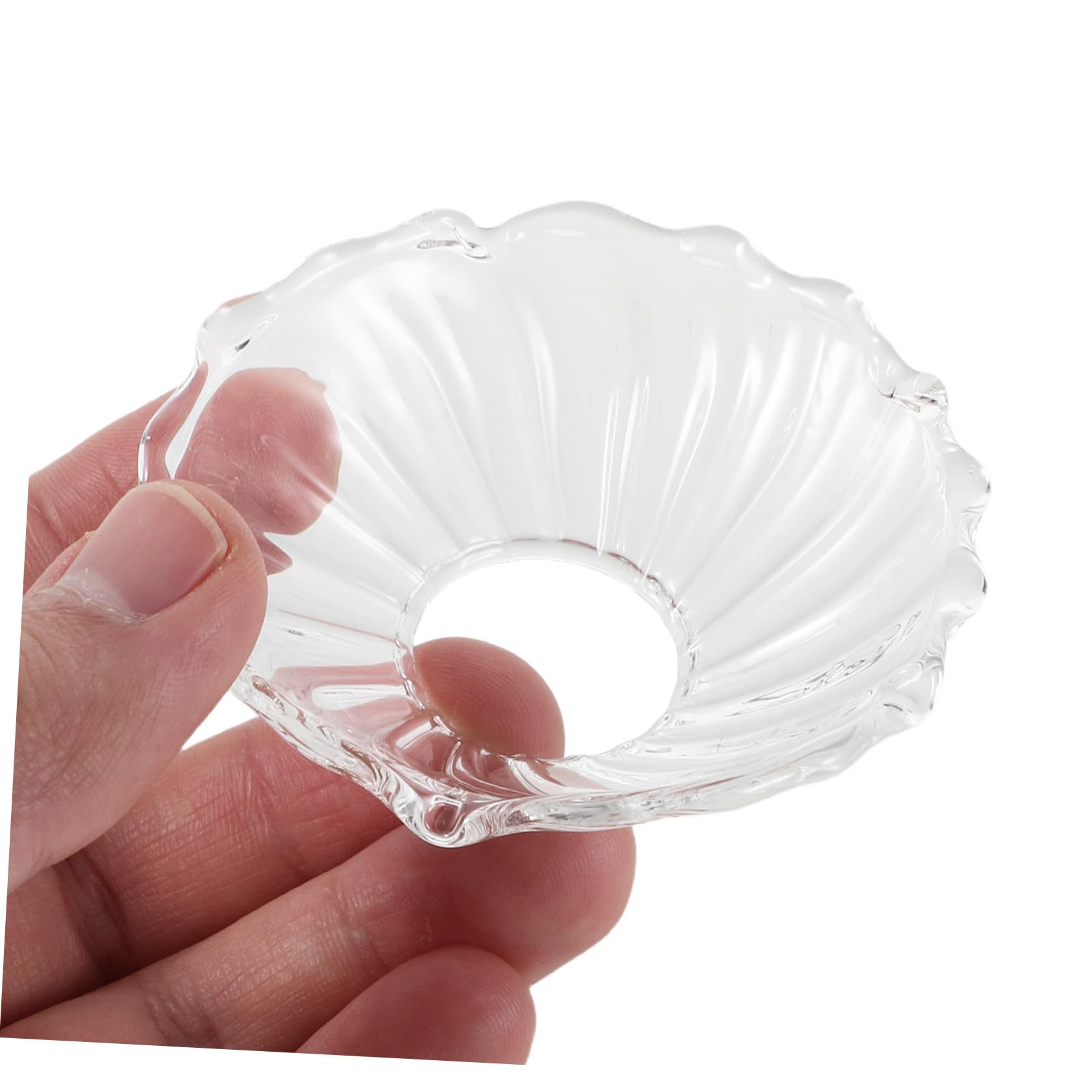 Protecteur Cire Bougie Verre Glasseam - 24 Bobeches En Verre Doré Pour Bougies - Protection Contre Les Gouttes De Cire - Design Courbé élégant - 7cm De Diamètre Protection Bougeoirs Dorée