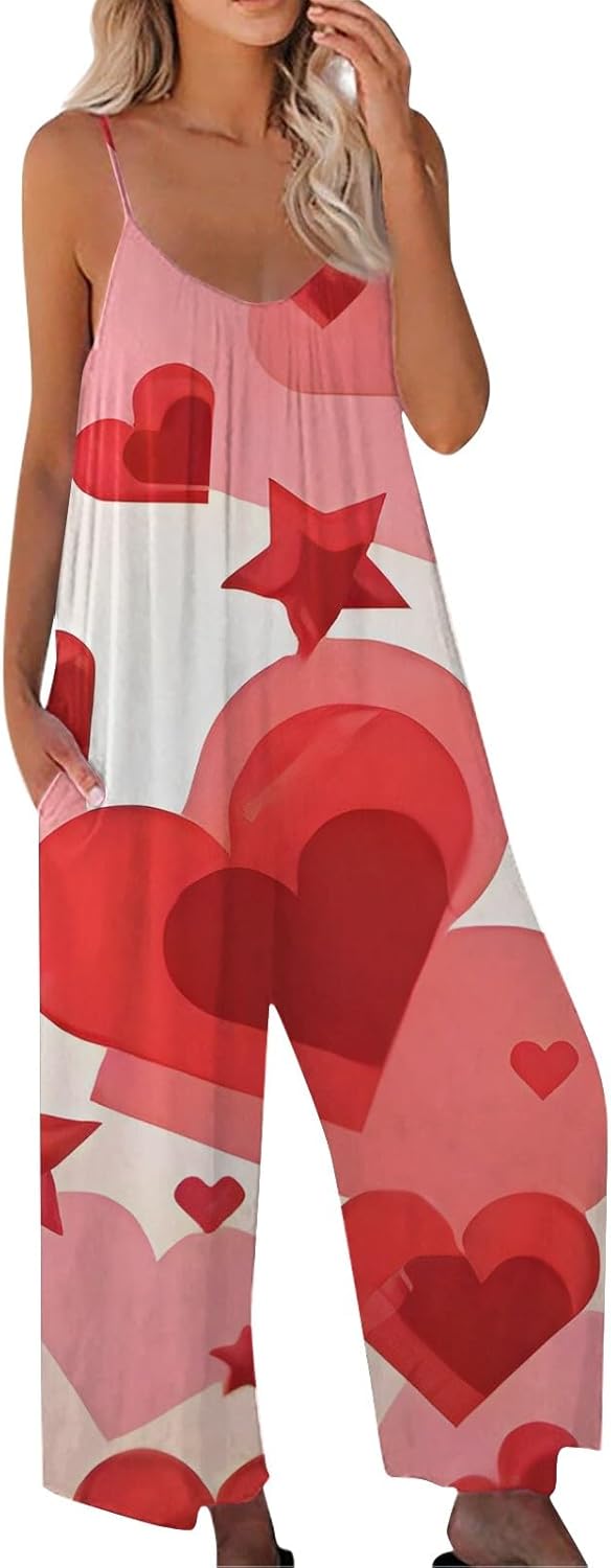 Jumpsuits For Women Dressy Sleeveless With Pockets