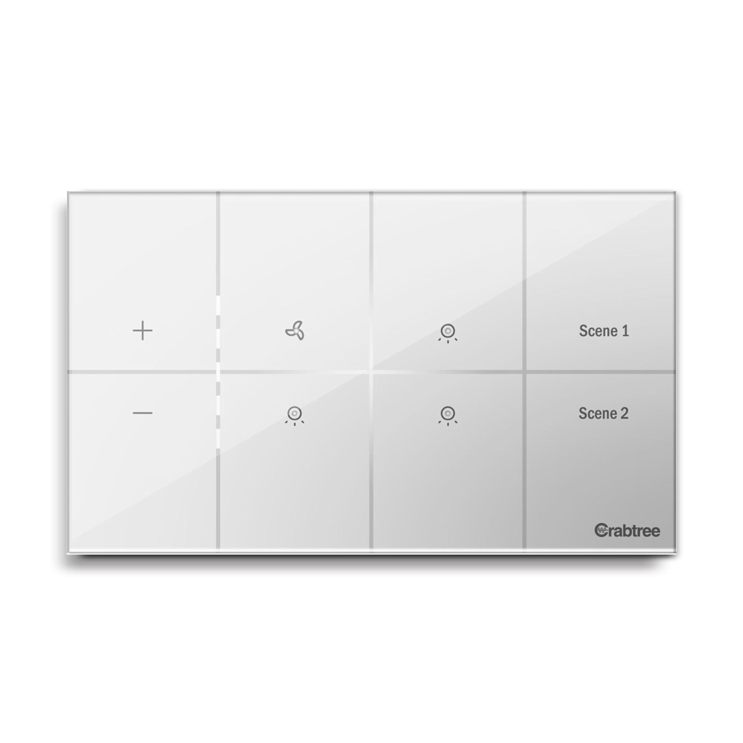 Havells Crabtree iSense Smart Monoblock Touch Panel with1 Fan regulator, 3 ON/OFF switch, 2 Scene (White) I Compatible with 4M Gang Box I Mesh connectivity I Compatible with Alexa, Google Home-image-15