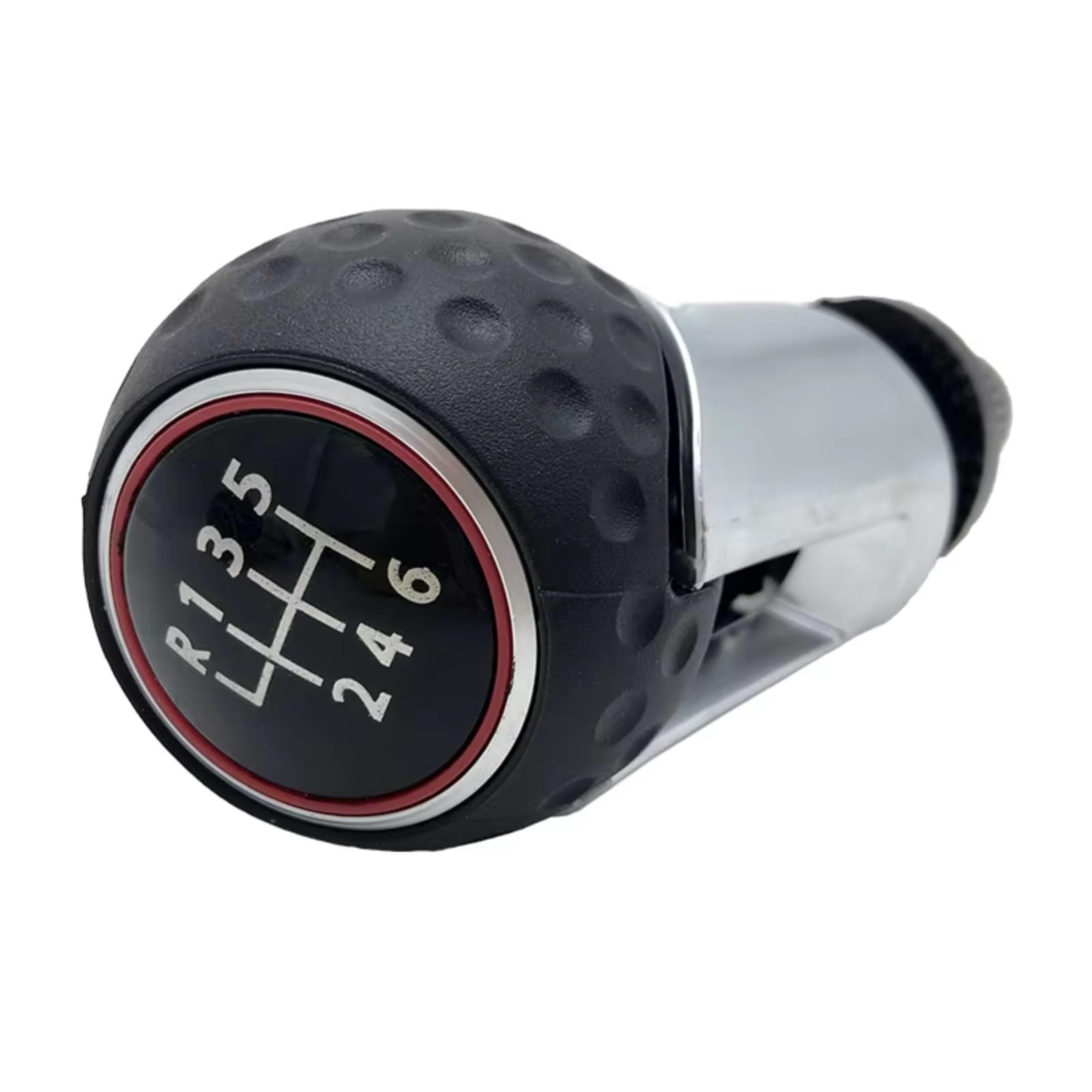 HILLAR Car Gear Stick Knob for VW for Passat B6 2006-2011 Car 5/6 Speed Gear Stick Shift Knob with Leather Gaiter Boot Cover 3C0711113A(6 Speed gearknob C)