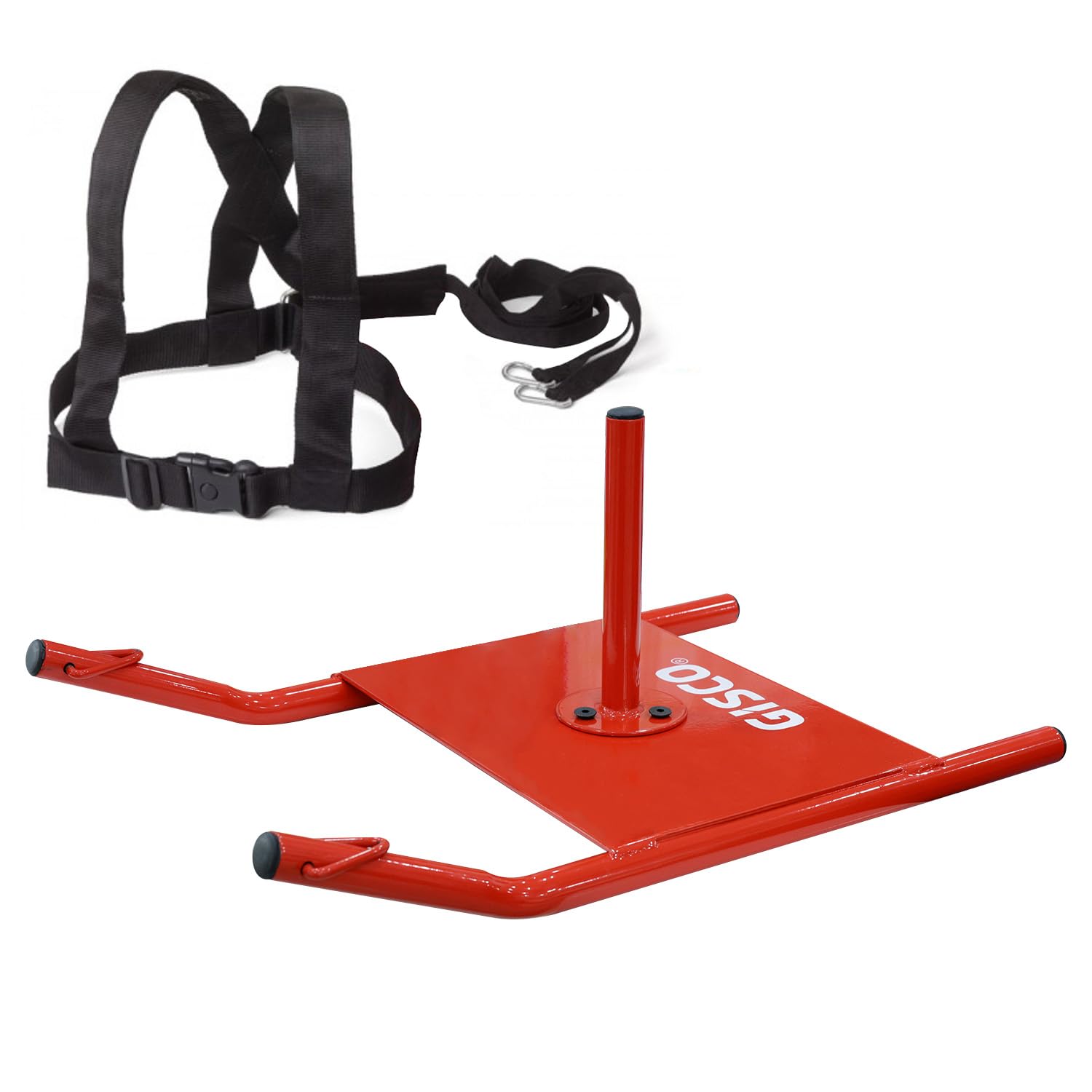 GISCO Power Running Training Speed Sled | Red | Strength & Sprint Training Equipment for Athletes