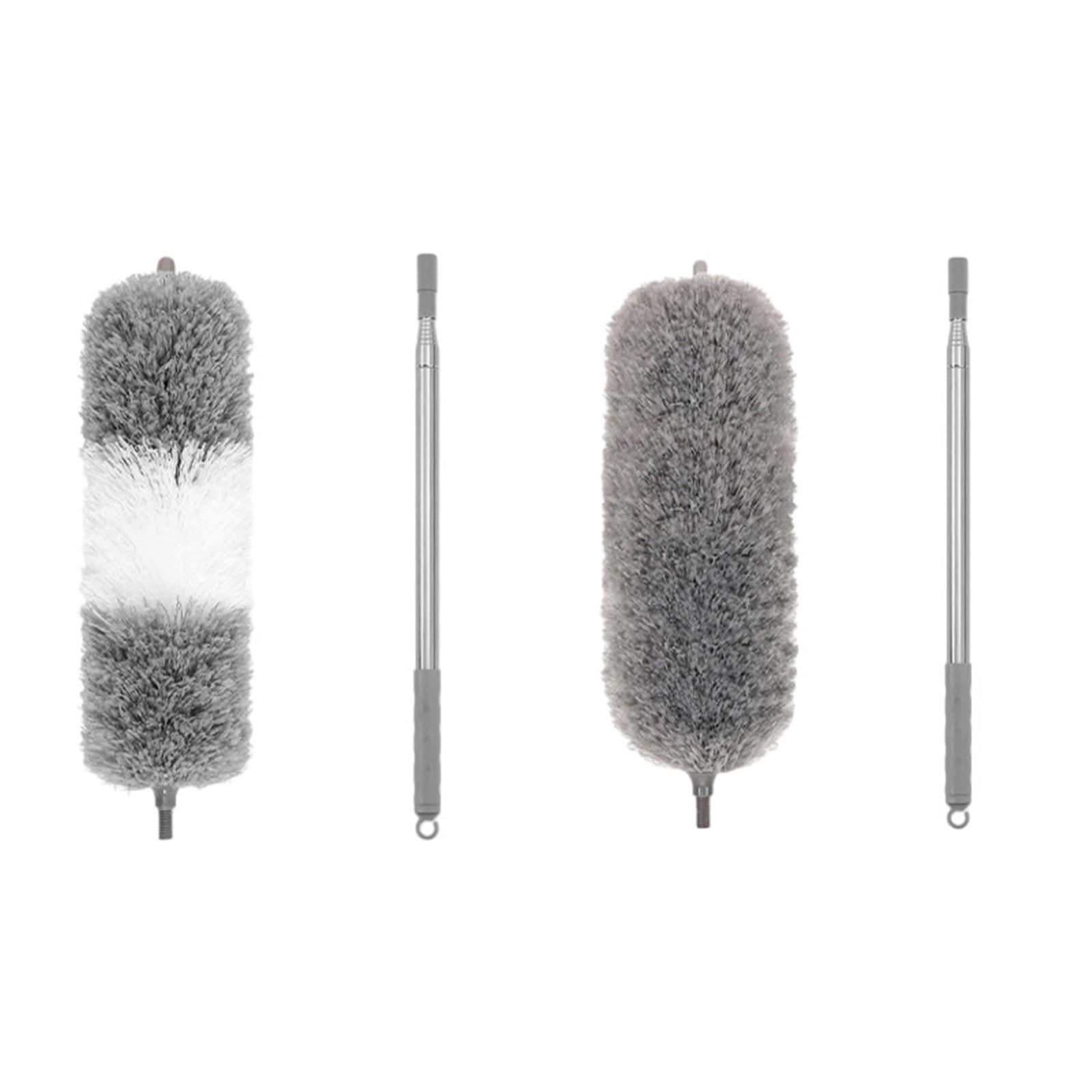 Duster Microfiber Feather Duster Extendable with Extra Long Pole Bendable Head Handle Dusters for Cleaning Ceiling Cars(Wg 250cm 2pcs)