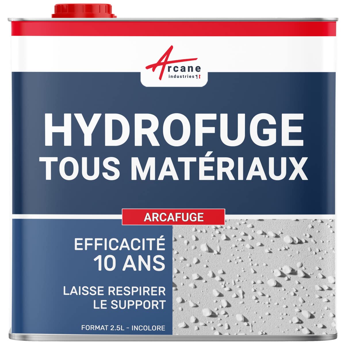 Imperméabilisant Hydrofuge Toiture, Façade - 2.5 L (jusqu'à 12.5 m²) - ARCANE INDUSTRIES