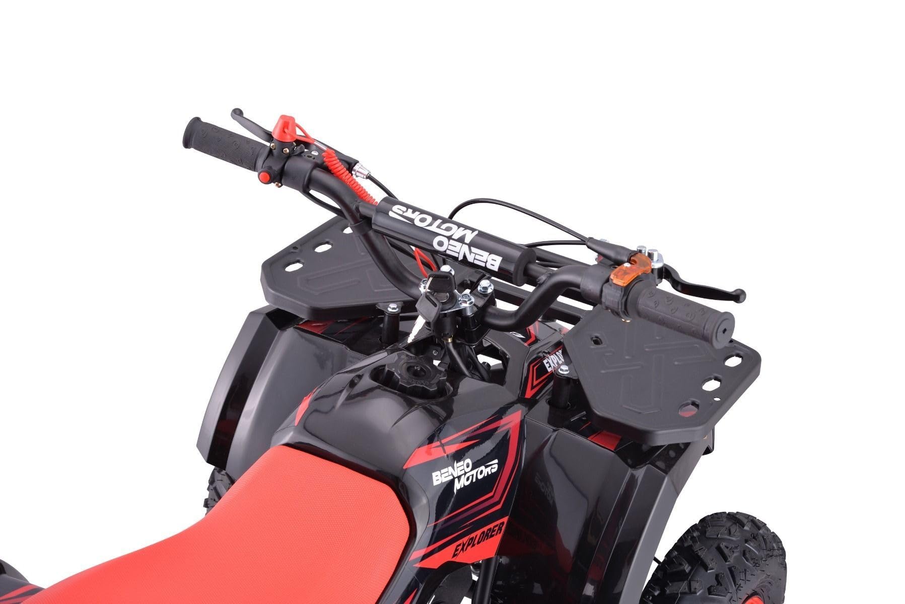 Miniquad 49cc Gasolina ATV Infantil, I-Explorer Rojo, niños de 4 a 10 años