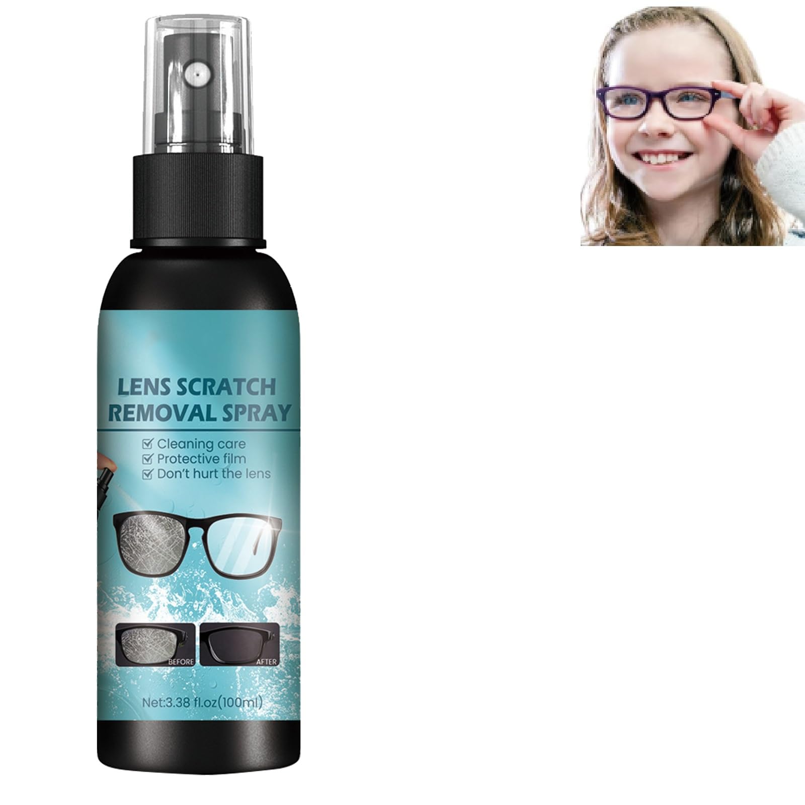 Líquido Limpiador de Lentes,Spray de Reparación de Gafas,Líquido de Reparación de Cristales para Lentes,Spray De Limpieza De Gafas,Spray Reparador de Lentes