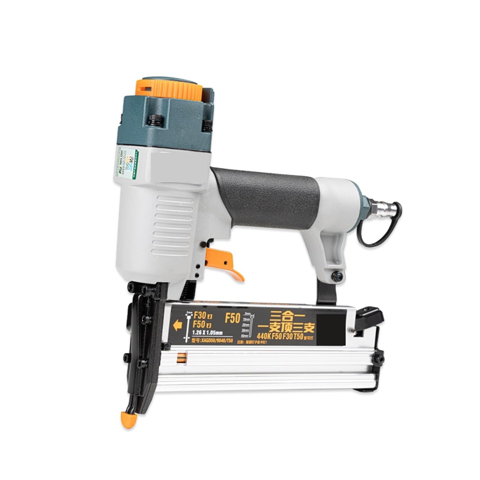 3-in-1 Carpenter pneumatyczny pistolet do gwoździ 18Ga/20Ga zszywacz pneumatyczny do obróbki drewna F10-F50, T20-T50, 440K paznokcie dekoracja stolarska