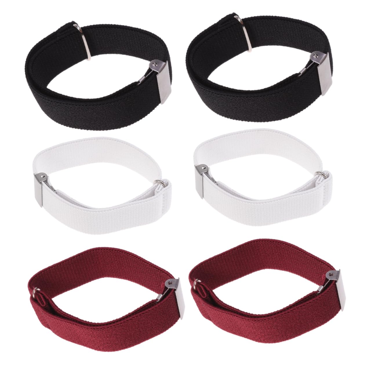 Ipetboom Unisex Sleeve Garters 3 Pairs Anti-slip Sleeve Cuffs Shirt Armbands Holders Durable Comfortable for Daily Use