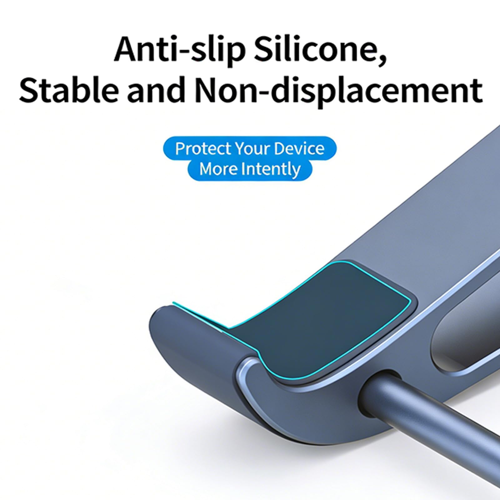 Supporto ergonomico per computer in lega di alluminio Staffa verticale per laptop Facile da riporre per scrivania Notebook Laptop Staffa portatile ergonomica per supporto di raffreddamento per