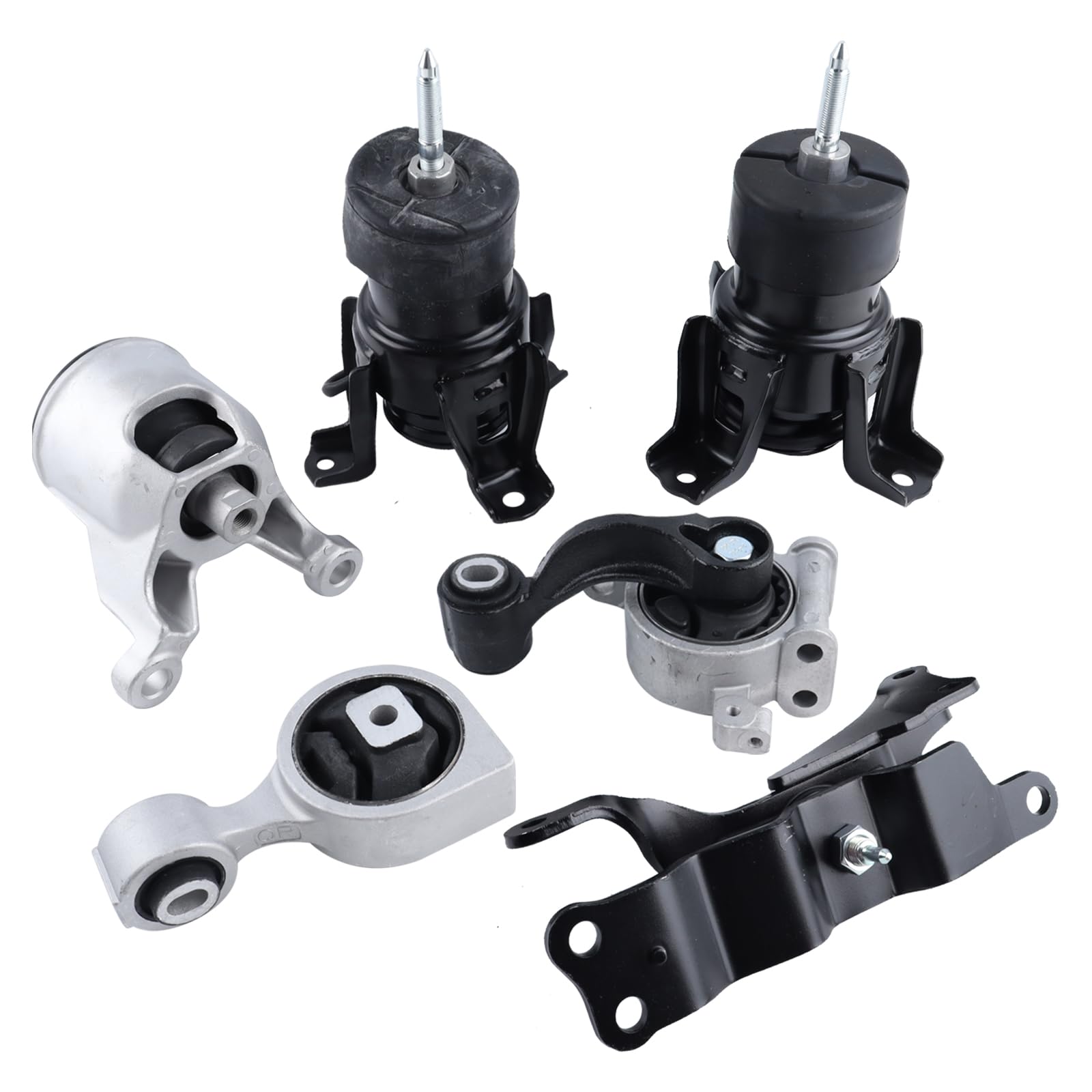 LINLINS 6PCS Engine Motor Mount and Transmission Mount and Torque Strut Mount Kit for Nissan Altima 2007-2012, Maxima 2009-2014, 3.5L, Replace# 113509N00A, 11350JP00B