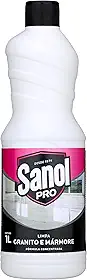 Sanol Pró Limpa Granito E Mármore 1 Litro Branco