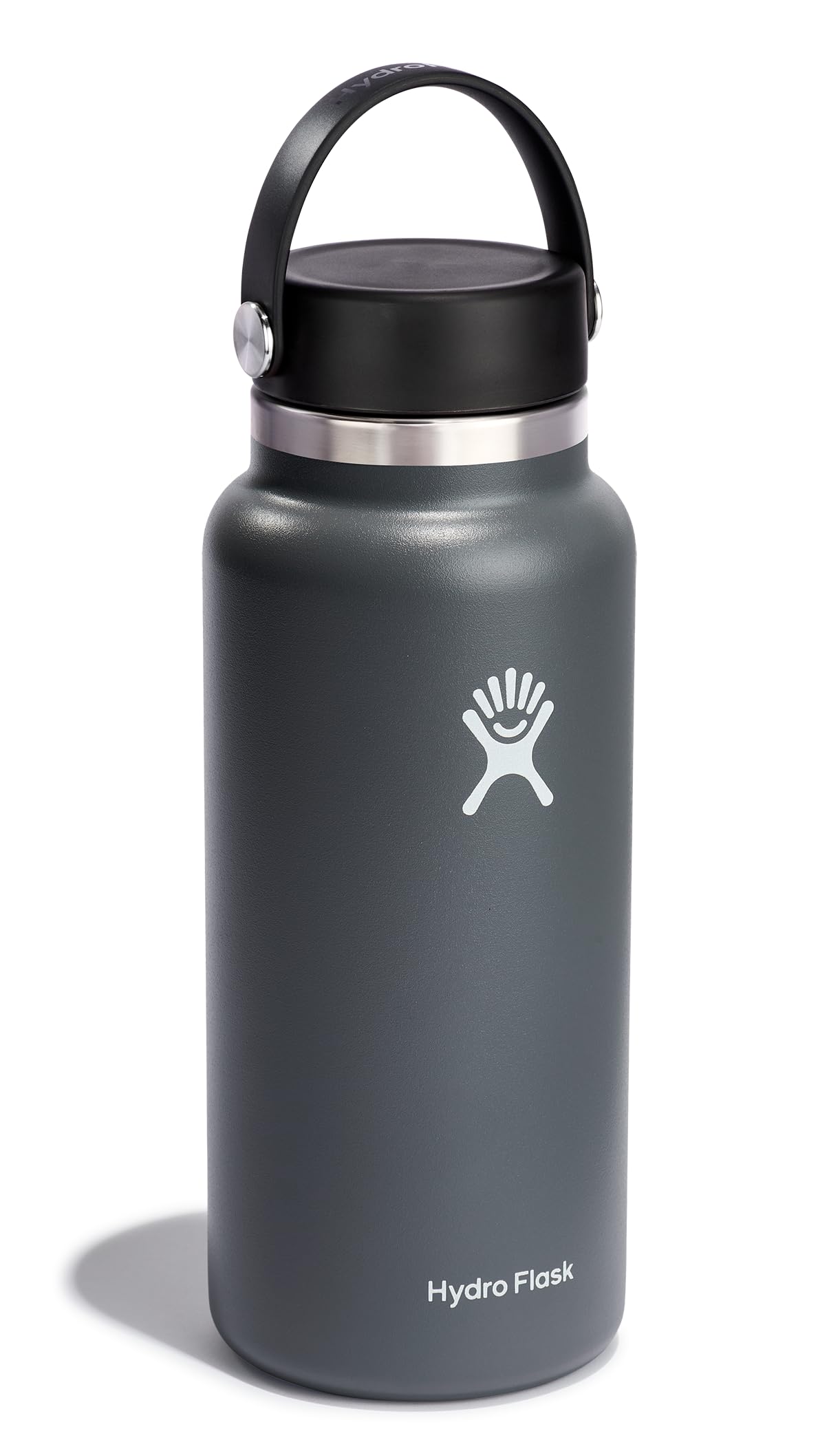 Hydro Flask - Water Bottle 946 ml (32 oz) - Vacuum Insulated Stainless Steel Water Bottle Flask with Leak Proof Flex Cap with Strap - BPA-Free - Wide Mouth - Stone