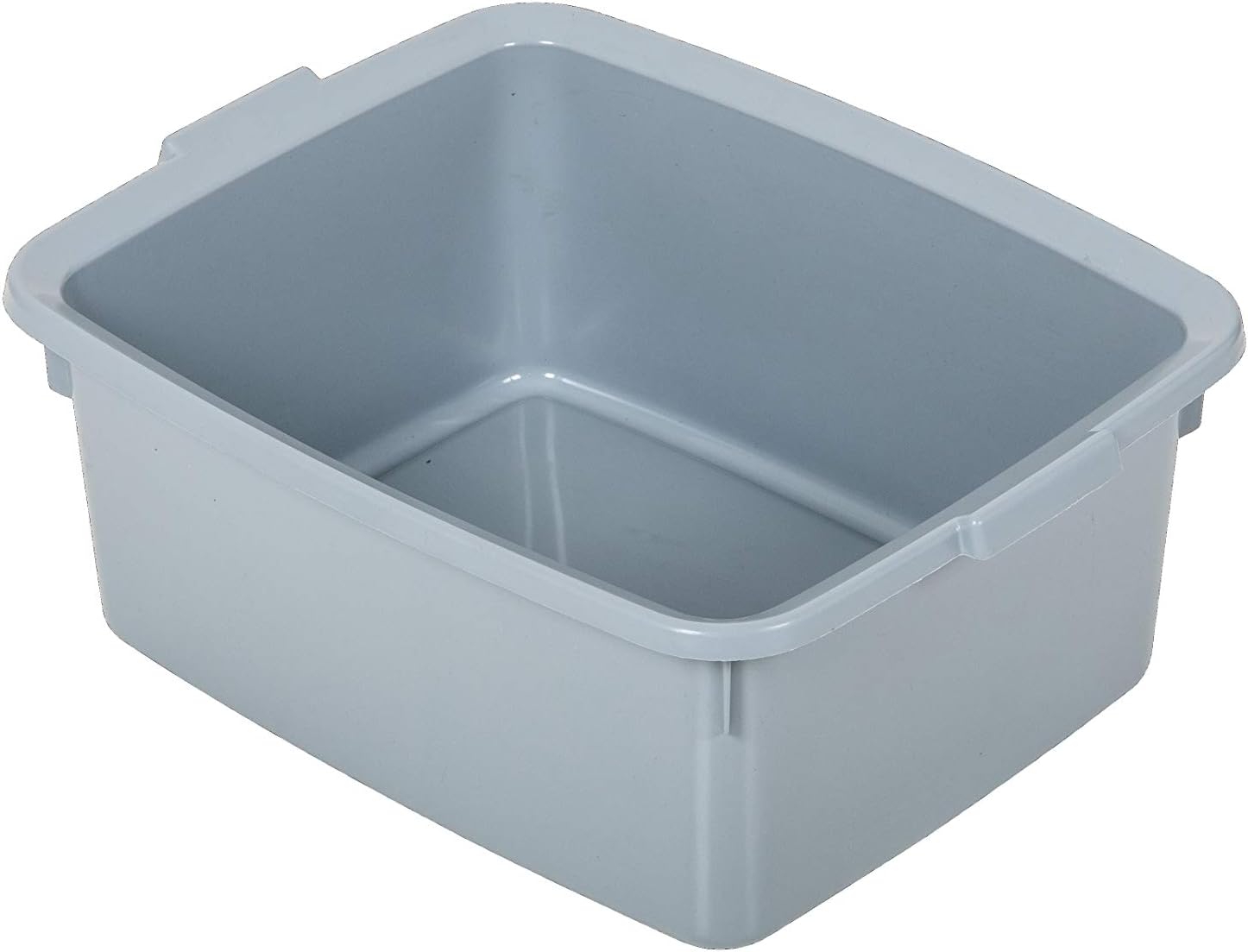 Addis 518457 Eco Made from 100% Plastic Extra Large Rectangular Washing Up Bowl, 12 Litre, Recycled Light Grey, 42 x 33 x 16.5cm