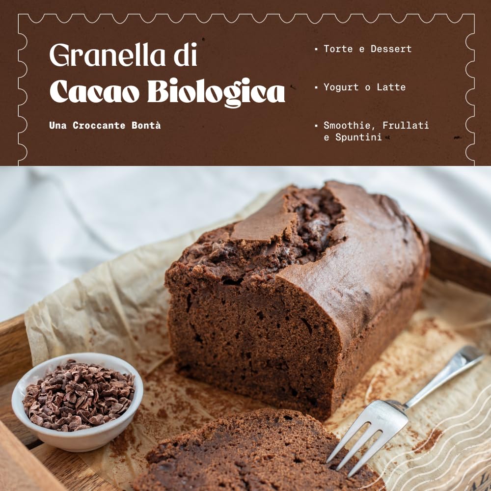 NaturaleBio Cacao Nibs Bio Crudi Alternativa alle Gocce