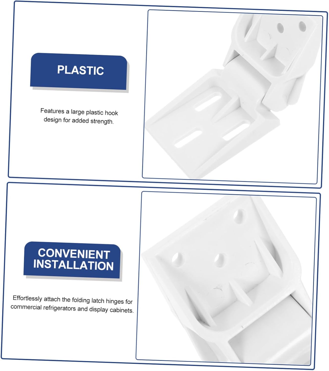 Generic 2pcs Refrigerator Hinge Freezer Door Accessory for Ice Cabinets and Fridges Easy Installation for Household Use Lightweight and Versatile Support Buckle