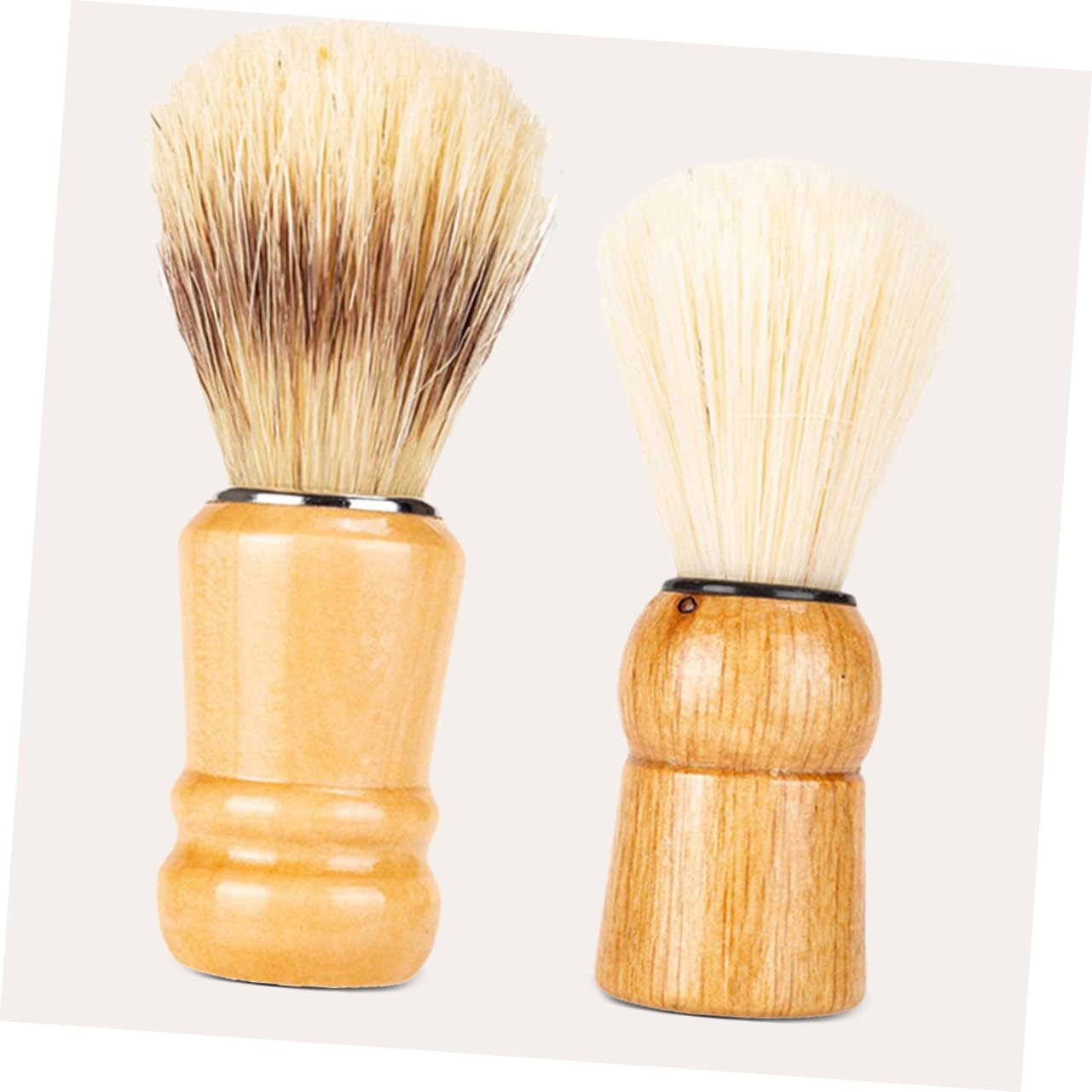 Healeved 10pezzi Pennelli Da Barba Con Manico Legno Pennello Per Rasoio Setola Naturale Per Uomini Per Di Festa Del Papà e Uso Quotidiano
