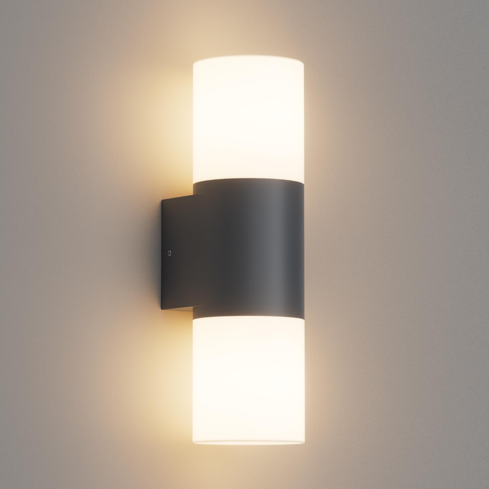 Klighten Outdoor Wall Light E27, Up Down Wall Lamp, IP54 Modern Outside Lights, for Garden Patio Terrace Porch, Max 40W, Aluminum, Anthracite,Bulbs not Included — image 1
