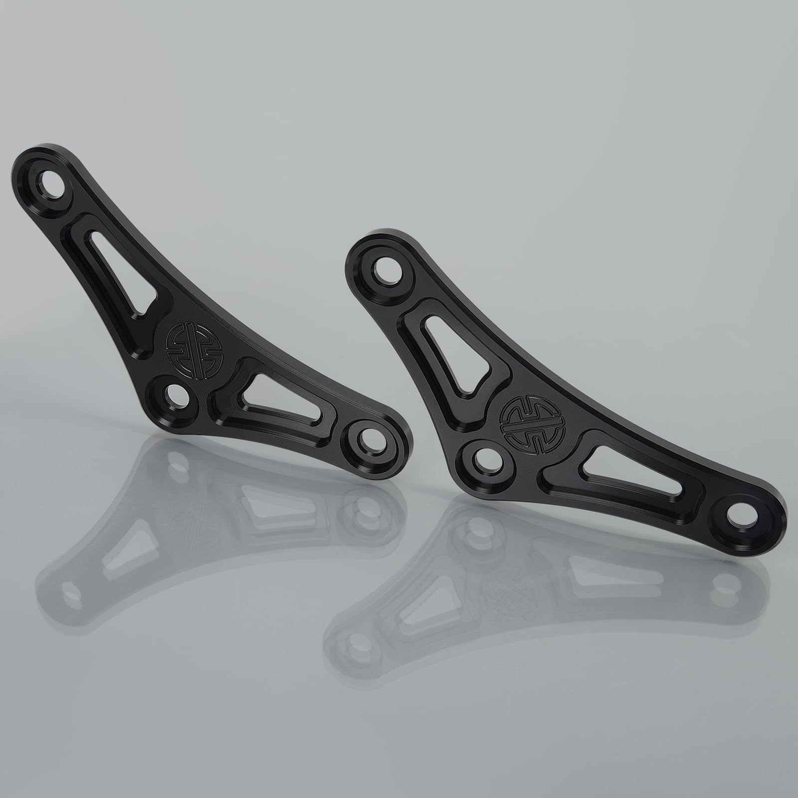WOOGA Moto réglable suspension liaison Kit chute hauteur 30 mm pour KA&WA&SA&KI Z900RS/CAFE 2018-2024 Z900 Z 900 cadre hauteur réglage (Noir)