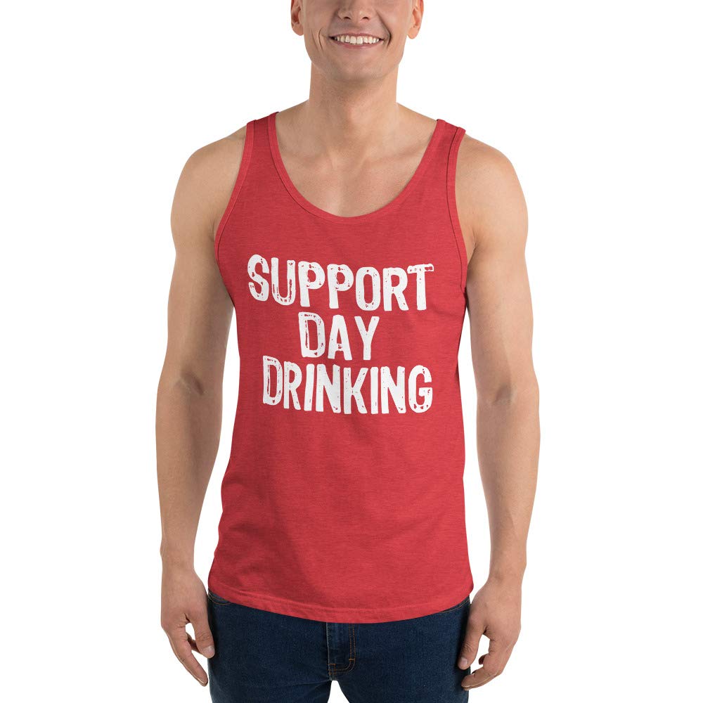 Tony RubinoSupport Day Drinking Tee Teest Drinking Gift Shirt Top Unisex Tank Top