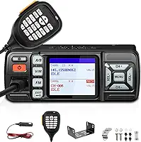 Radio Comunicador AR-318 com VHF de 136 a 174 MHz e UHF de 400 a 470 MHz, Radio de Frequência Dupla U/V, Conector de Alto-Falante Externo, Tela Grande e Fácil de Ler