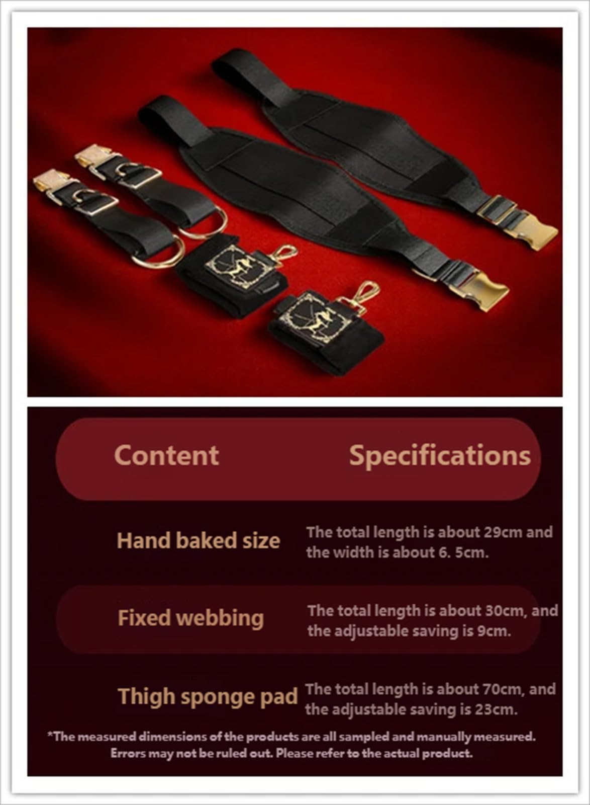 6-Teiliges Set Im Auto Sex Bondage Kit FüR Erwachsene Fesselset Fesseln Mit 2 Handschellen Oberschenkelgurt Erotik Fetisch Set Fesselspiele MäNner Und Frauen Paare