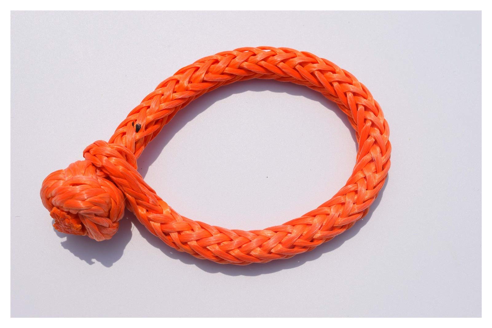 Winch Rope, 6mm*80mm Soft Shackles,Rope Shackle for Recovery Towing UHMWPE for ATV UTV SUV(Oranje)